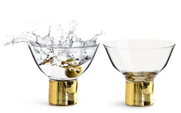 Sagaform Club Cocktail/Dessertglas . Guld, 2 stk - Køb online nu